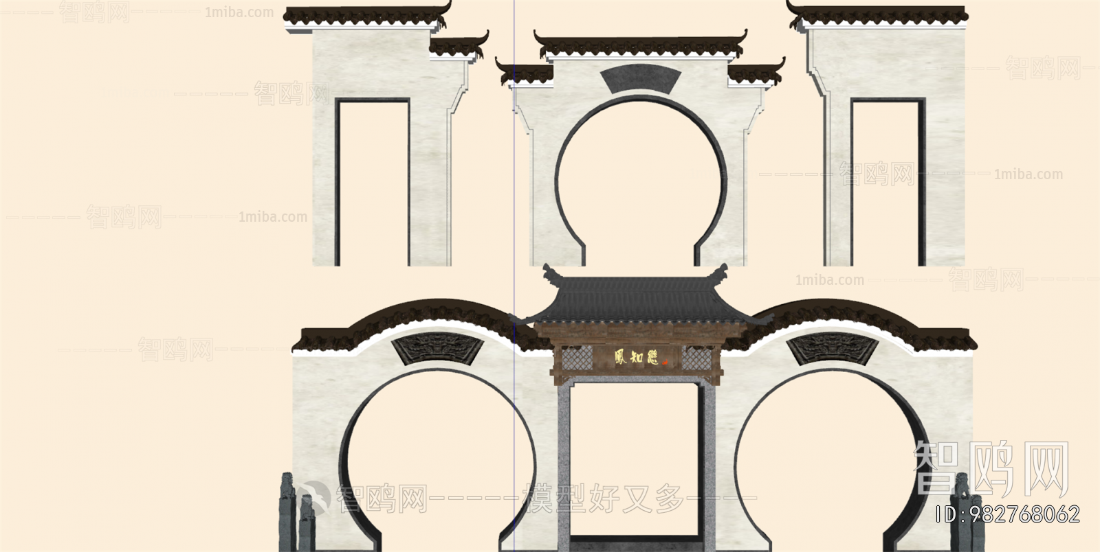 Chinese Style Building Component