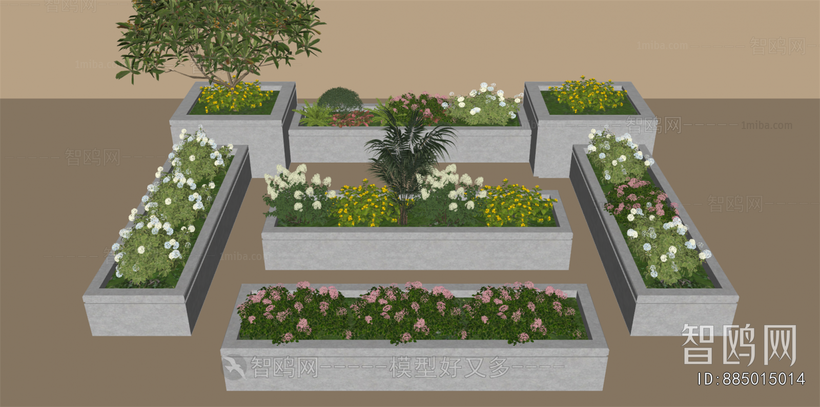Modern Flower Bed, Flower Bowl, Flower Box