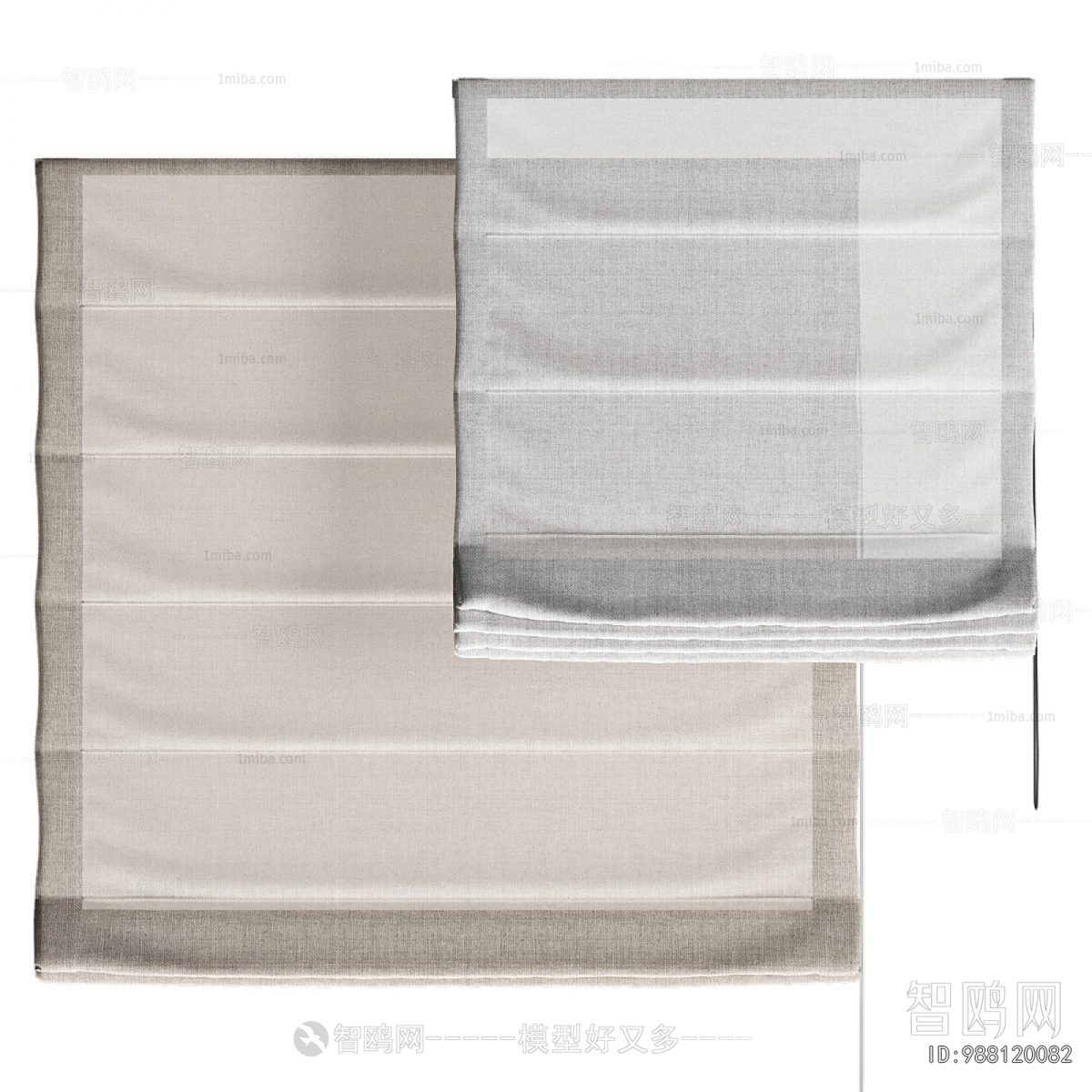 New Chinese Style Roman Curtain