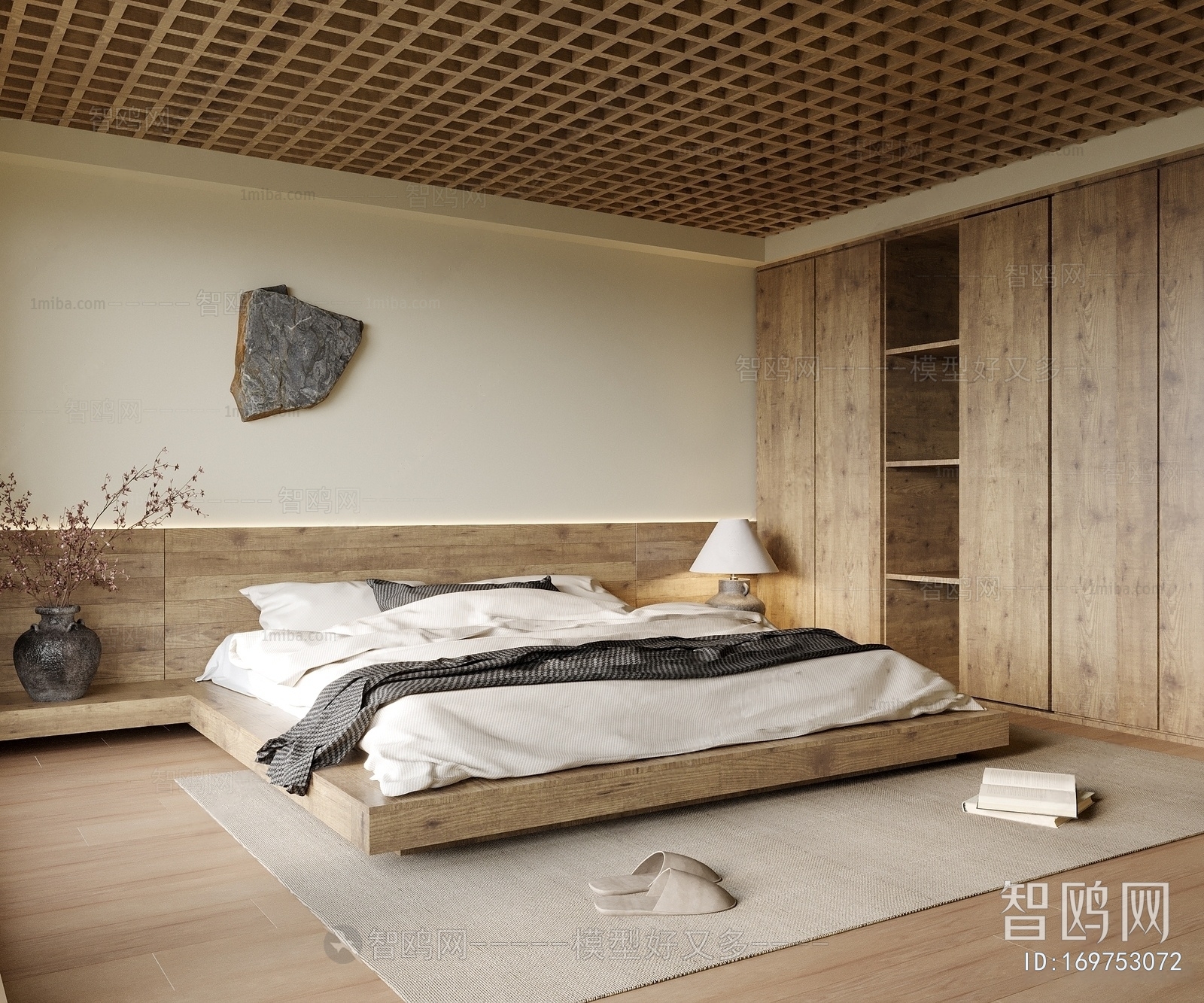 Wabi-sabi Style Bedroom