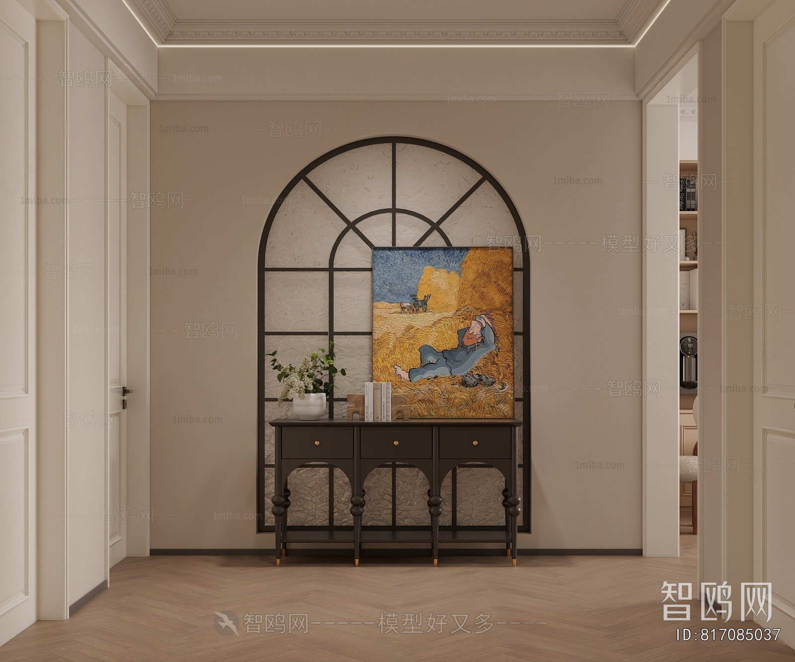 French Style Hallway