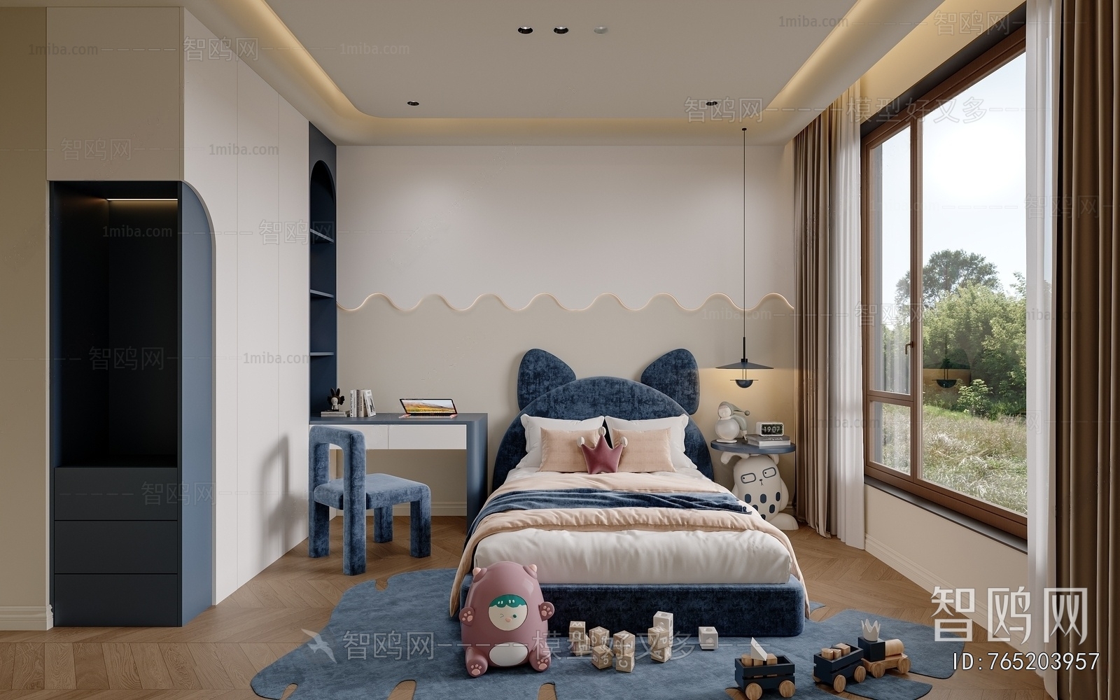 Modern Boy's Room And Son's Room