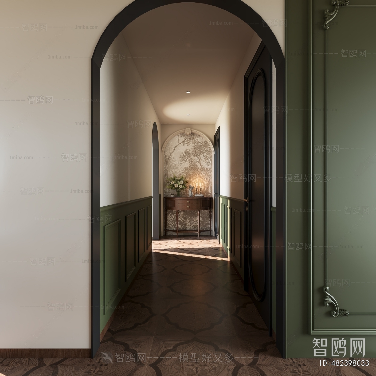 French Style Hallway