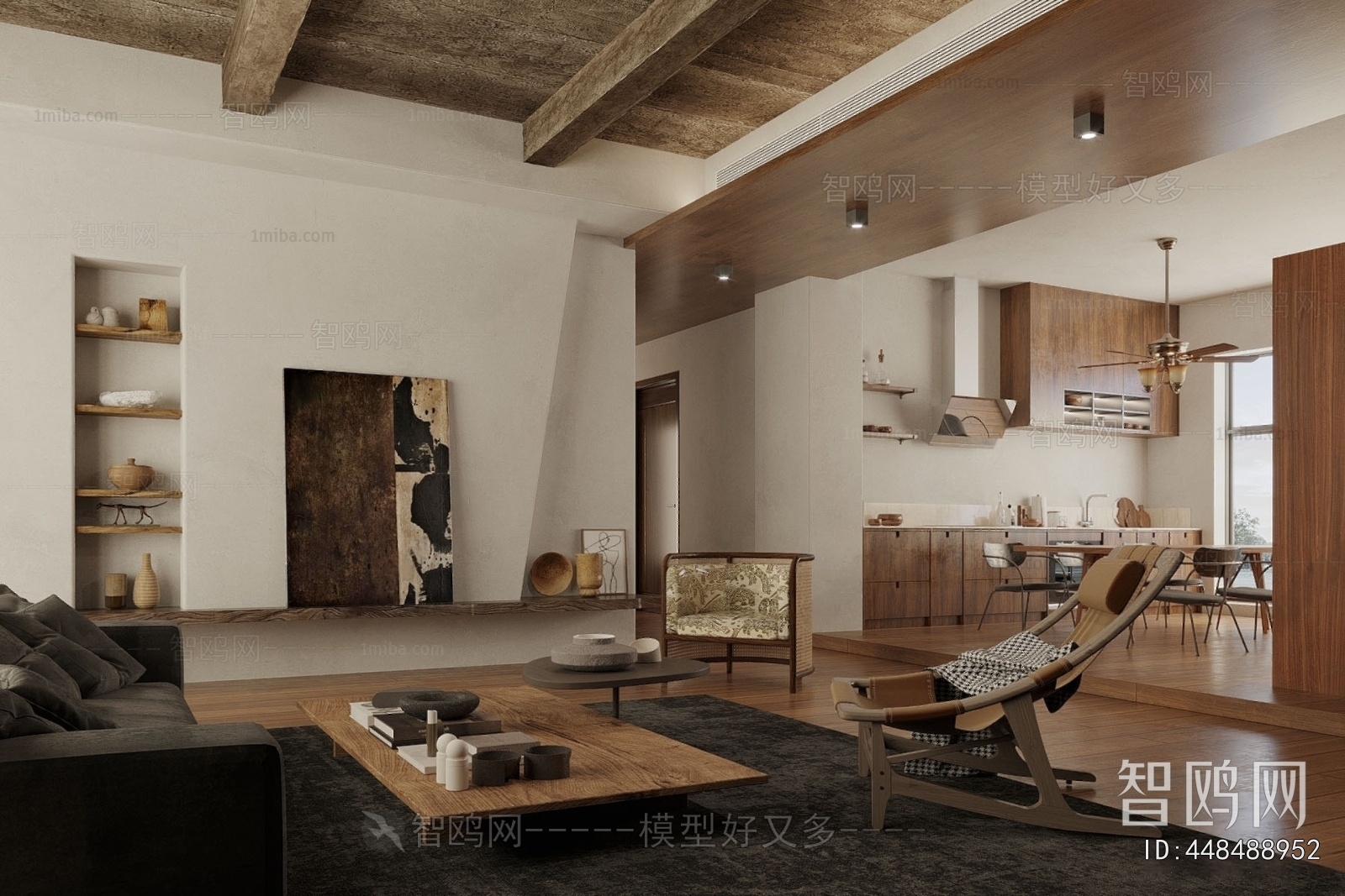 Wabi-sabi Style A Living Room