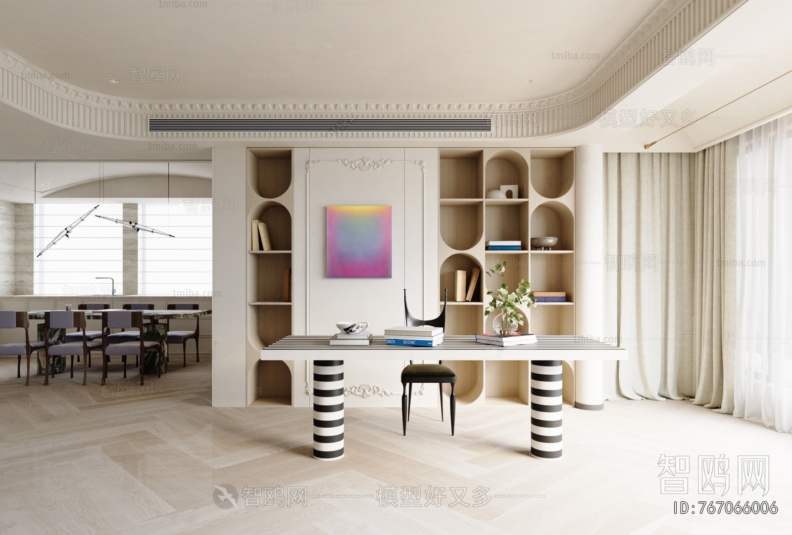 French Style Study Space