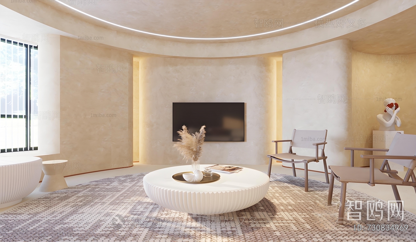 Wabi-sabi Style A Living Room