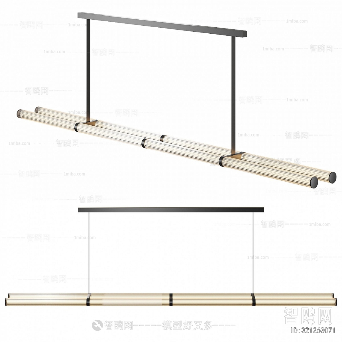 Modern Long Chandelier