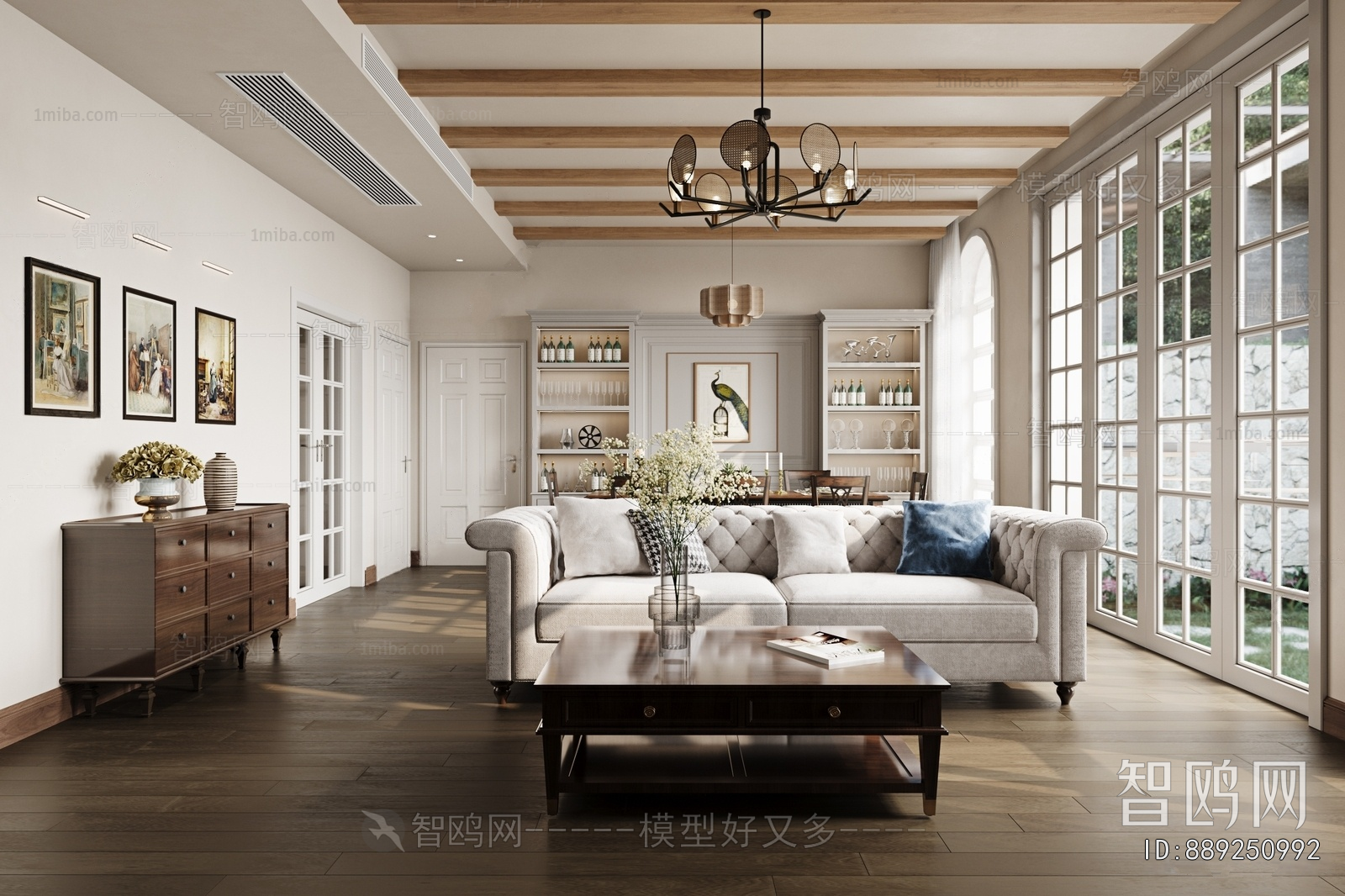 American Style A Living Room