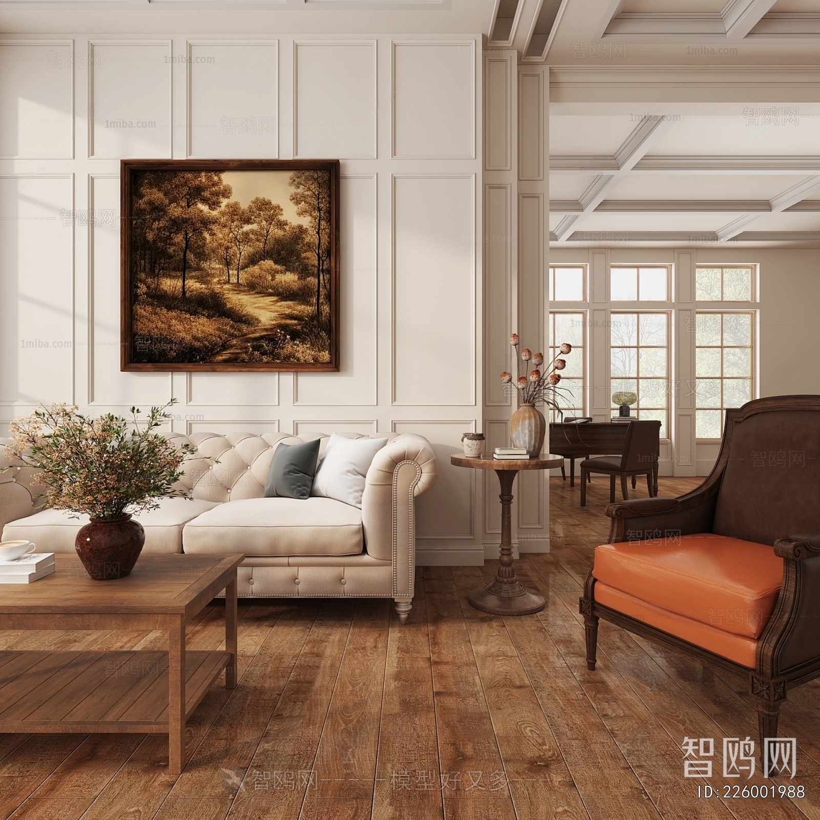 American Style A Living Room