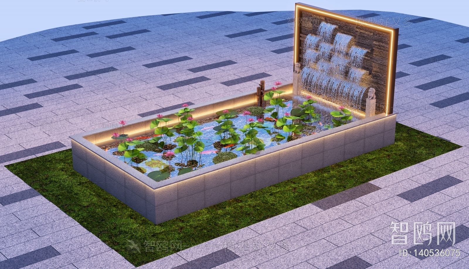 Modern Rockery Waterscape