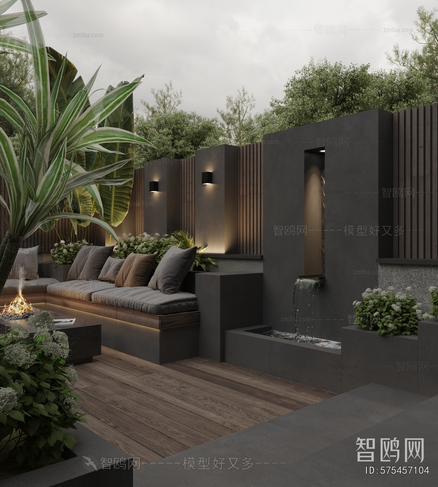 Modern Courtyard/landscape