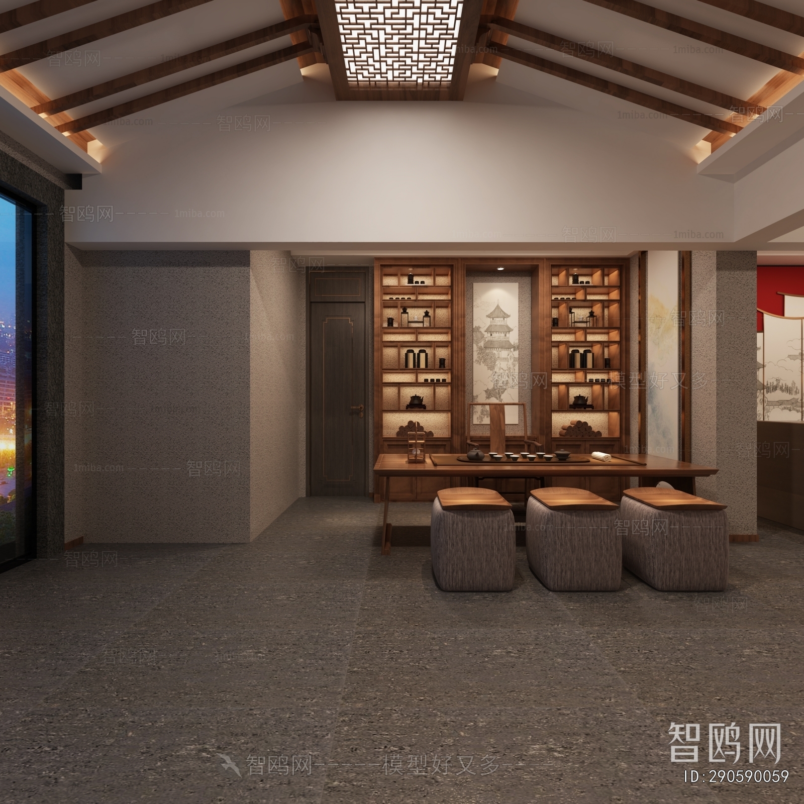 New Chinese Style Teahouse Tea House