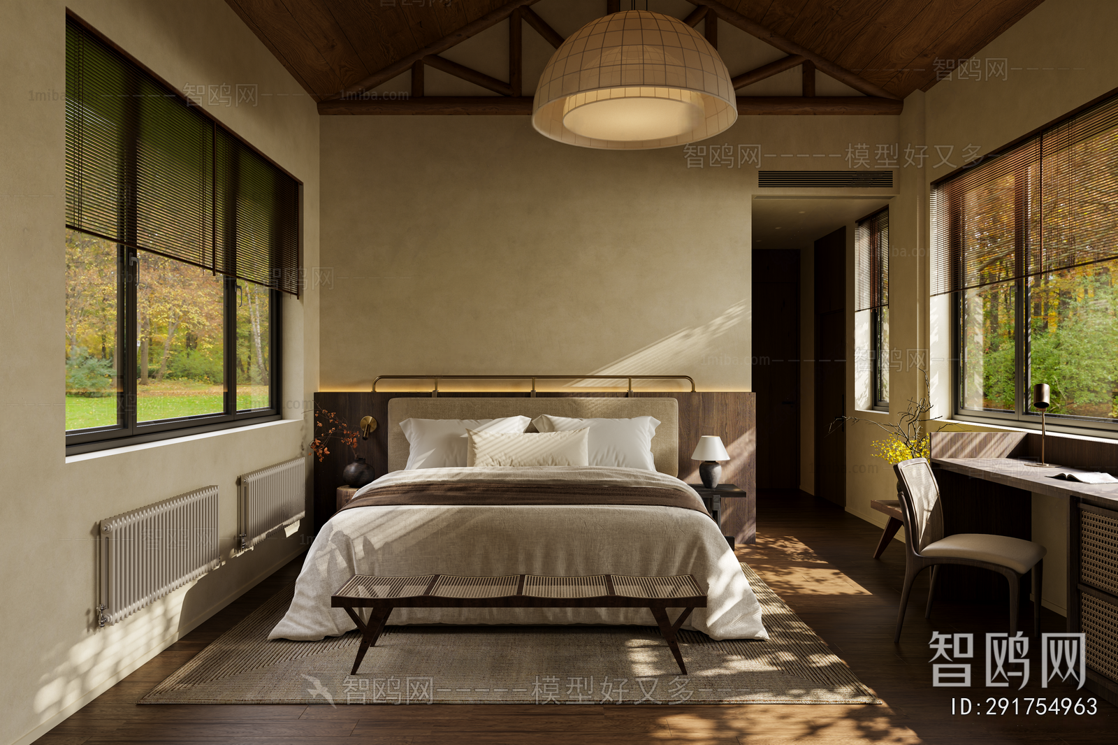 Wabi-sabi Style Bedroom