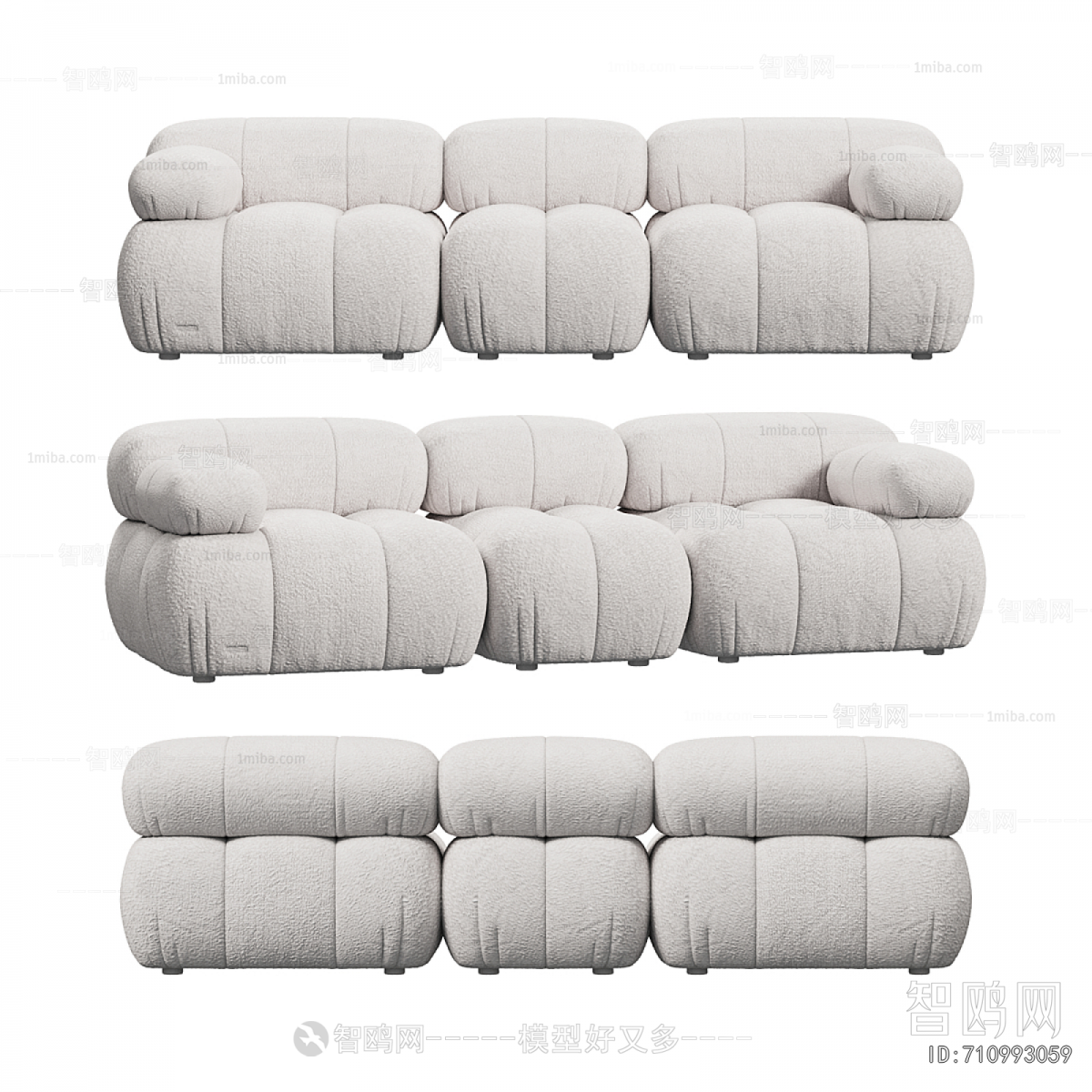 Modern Three-seat Sofa