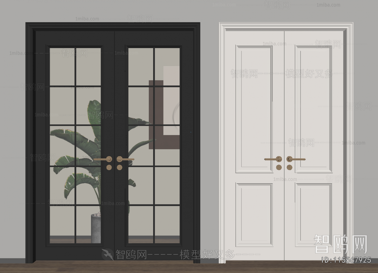 French Style Double Door