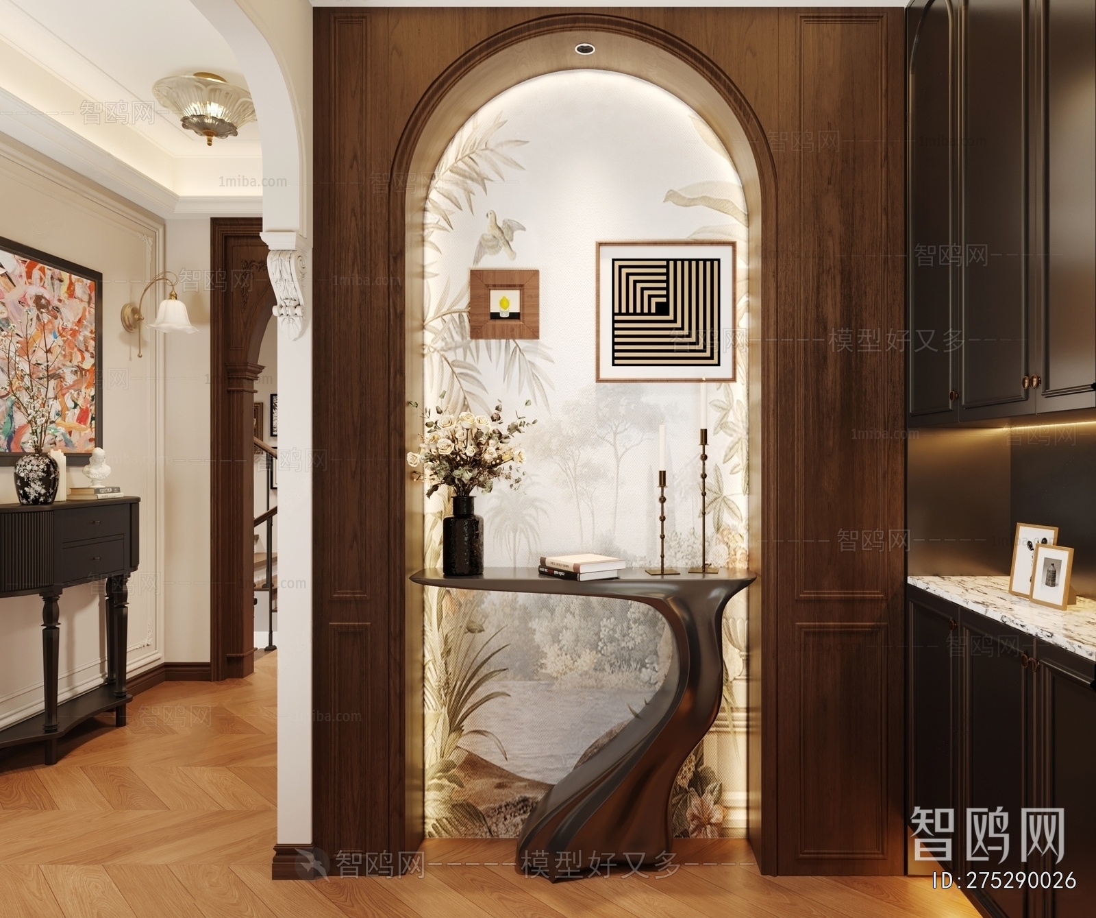 French Style Hallway