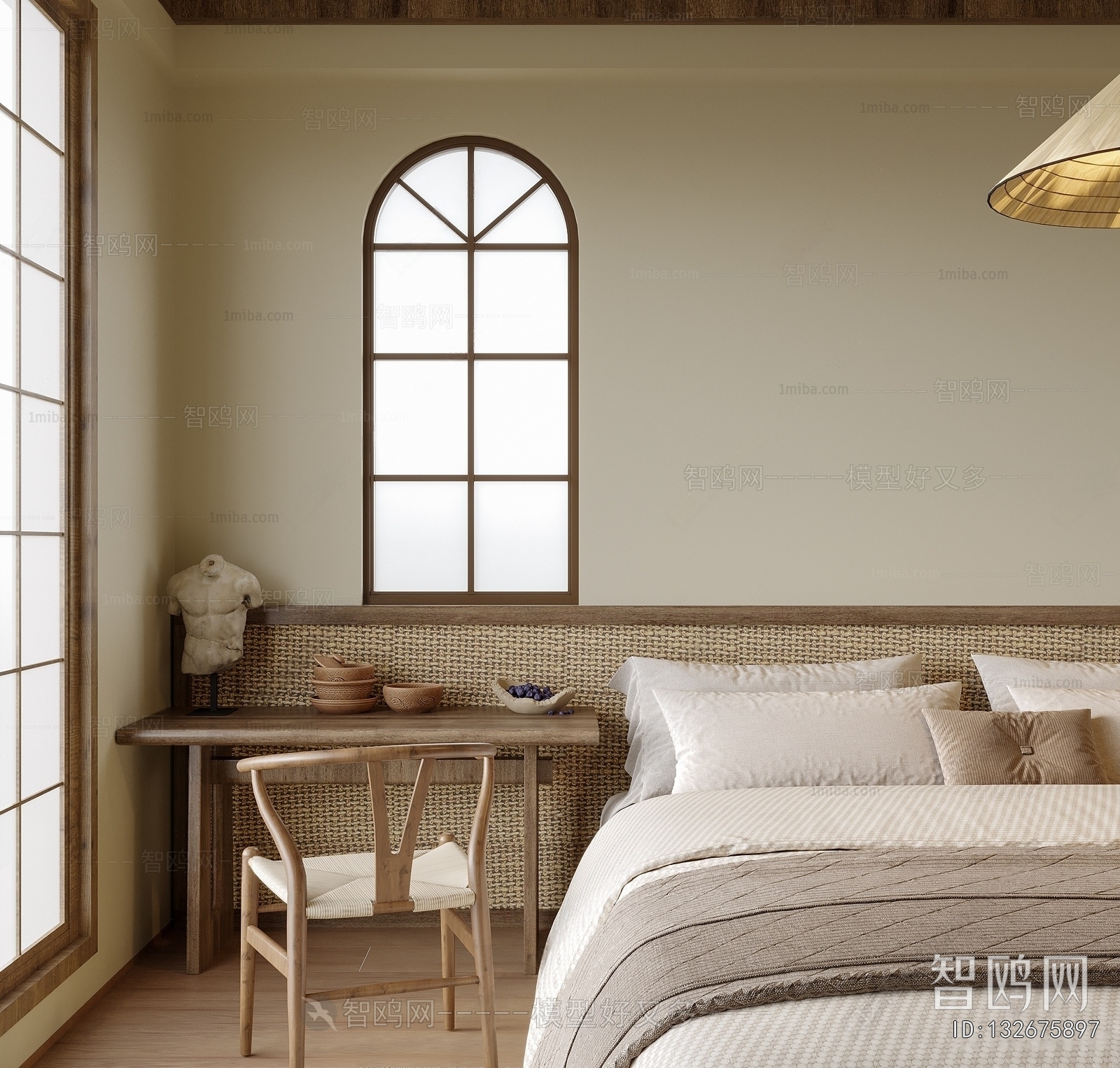 Wabi-sabi Style Bedroom