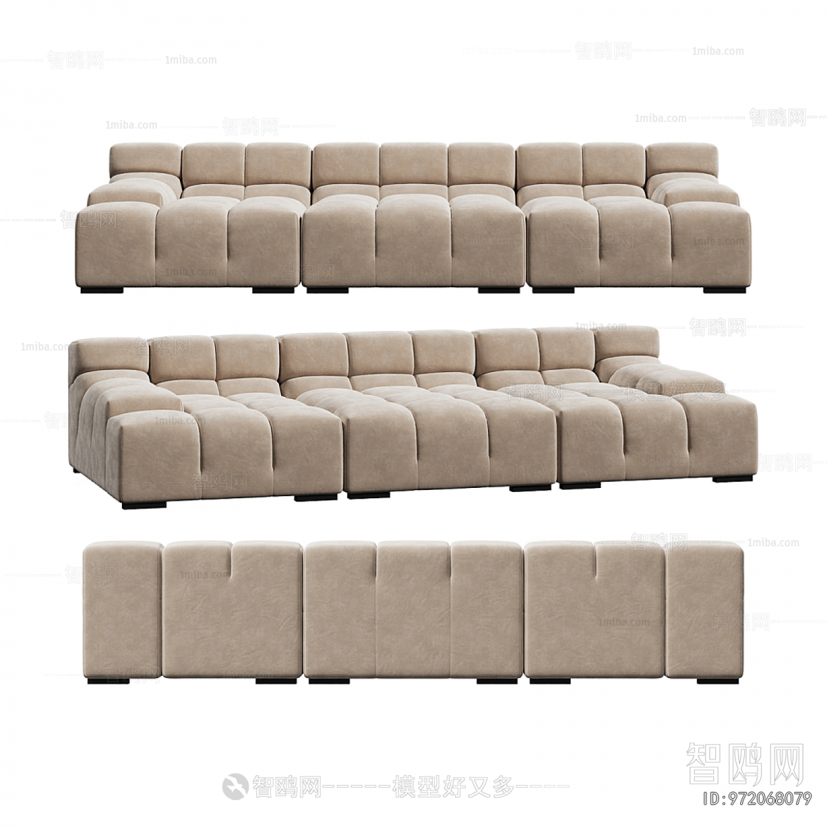 Modern Three-seat Sofa