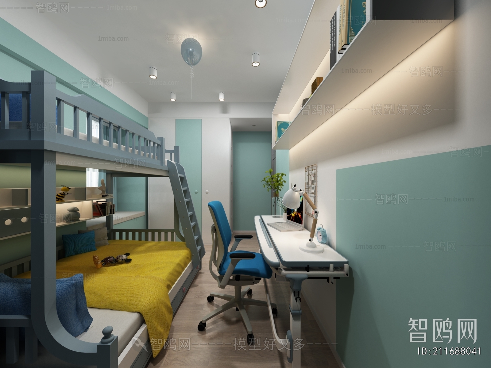 Modern Boy's Room And Son's Room