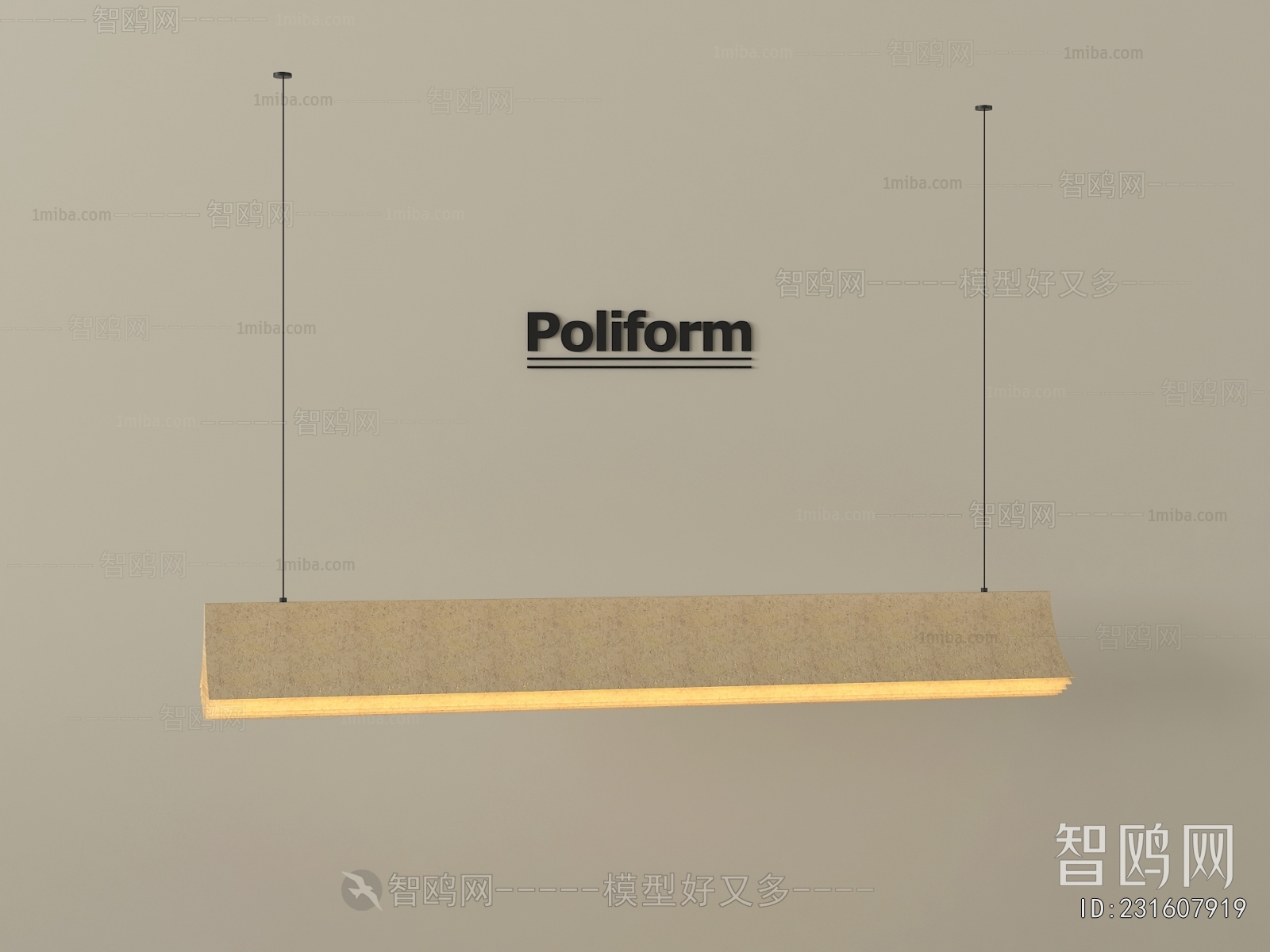 Modern Long Chandelier