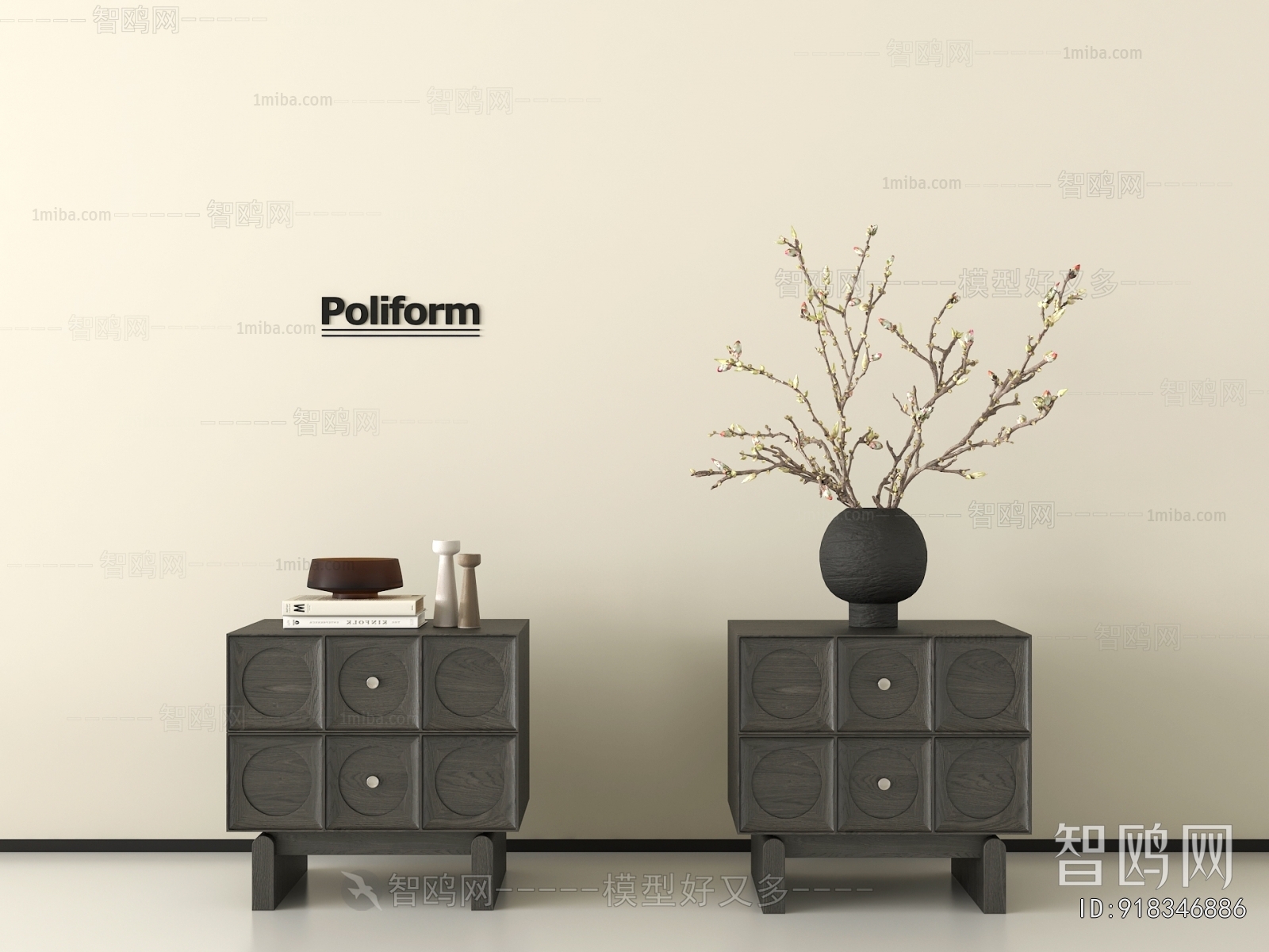 Modern Bedside Cupboard