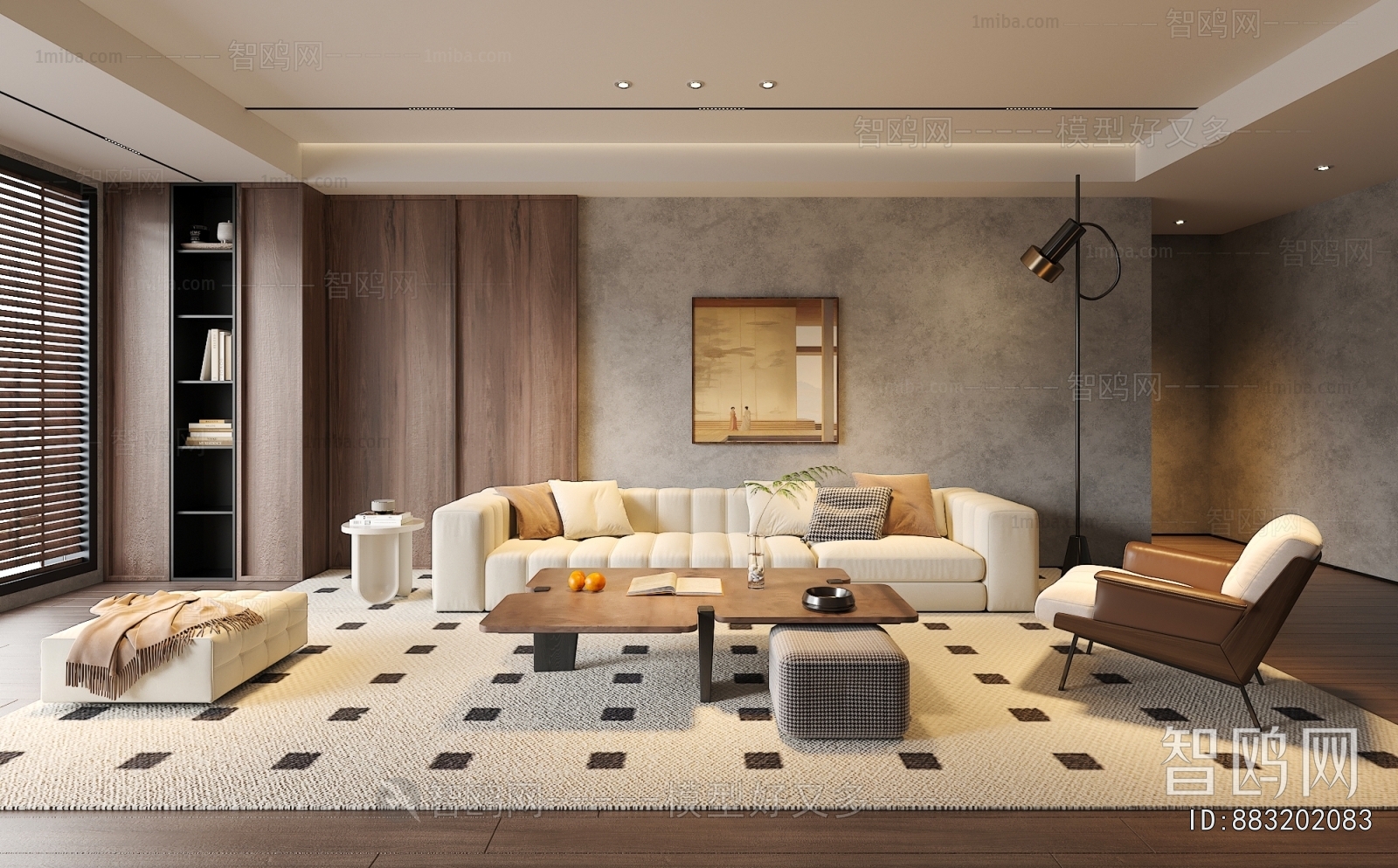 Wabi-sabi Style A Living Room