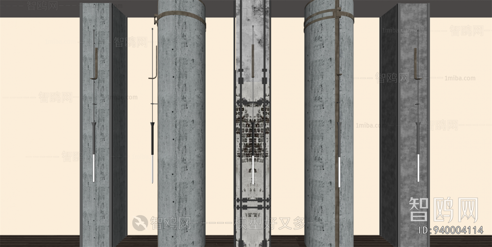 Industrial Style Column