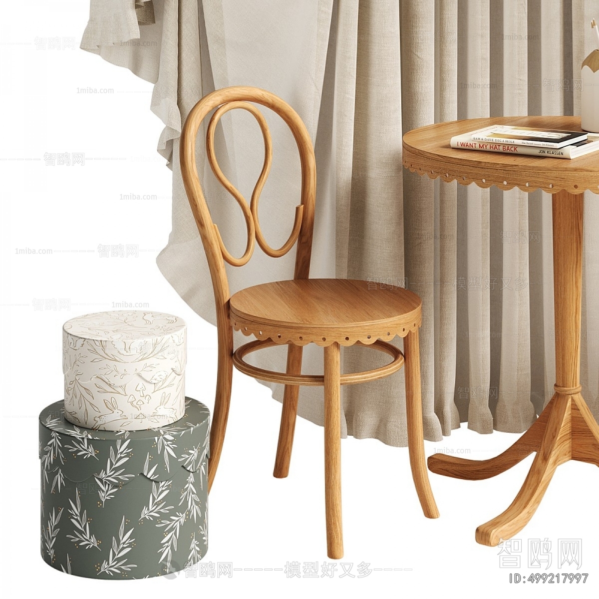 French Style Leisure Table And Chair