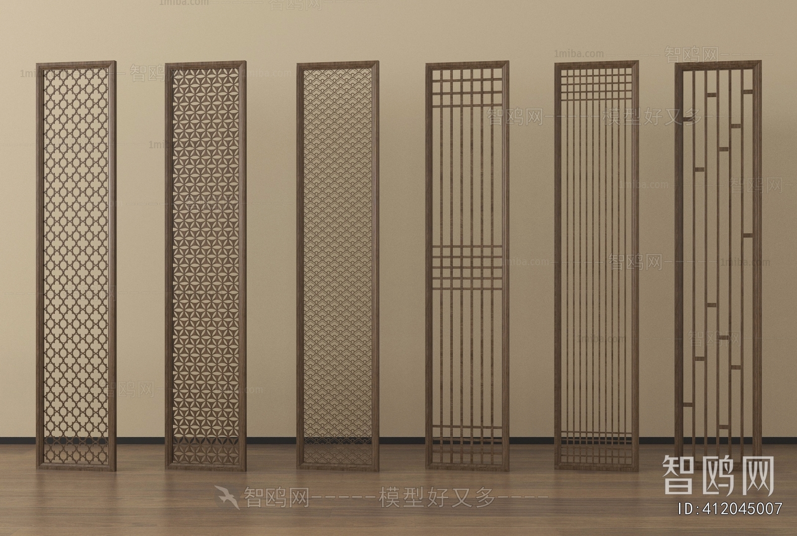 New Chinese Style Wooden Screen Partition
