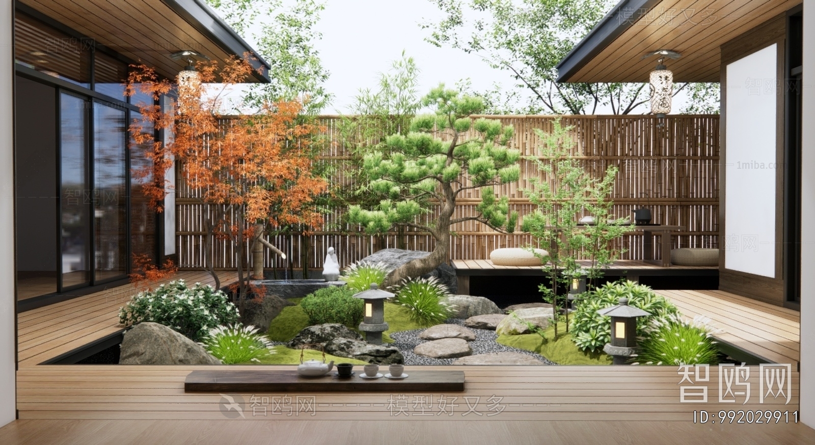 Japanese Style Courtyard/landscape