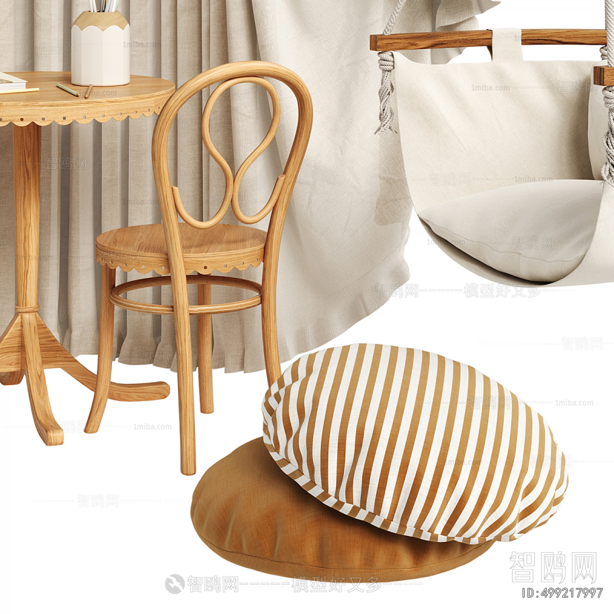 French Style Leisure Table And Chair