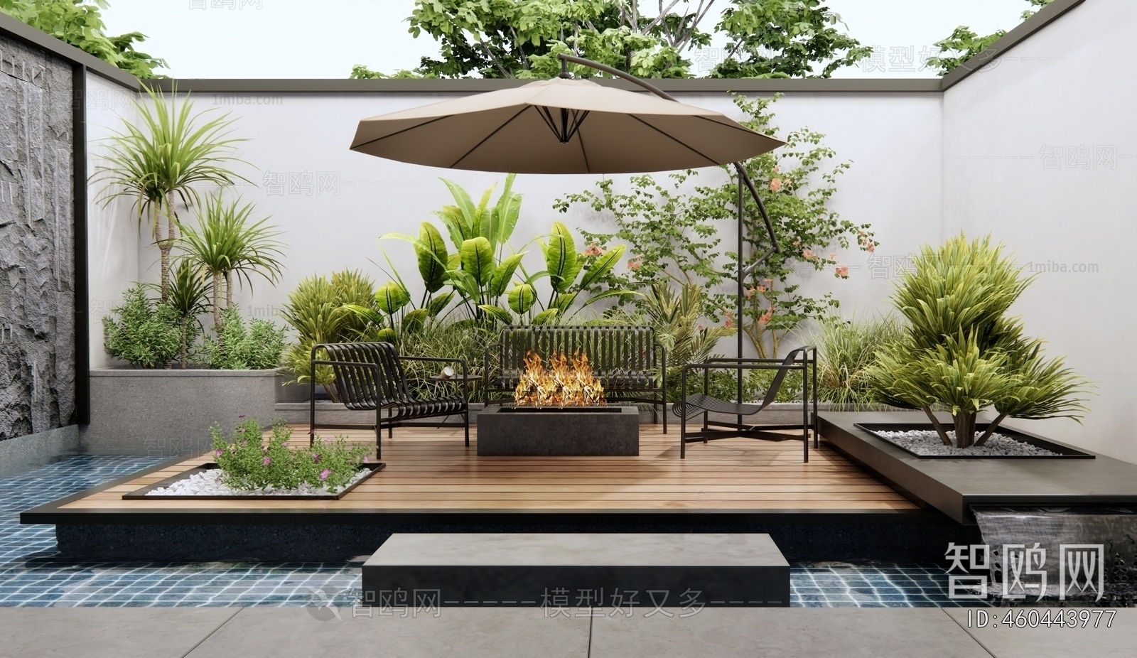 Modern Courtyard/landscape