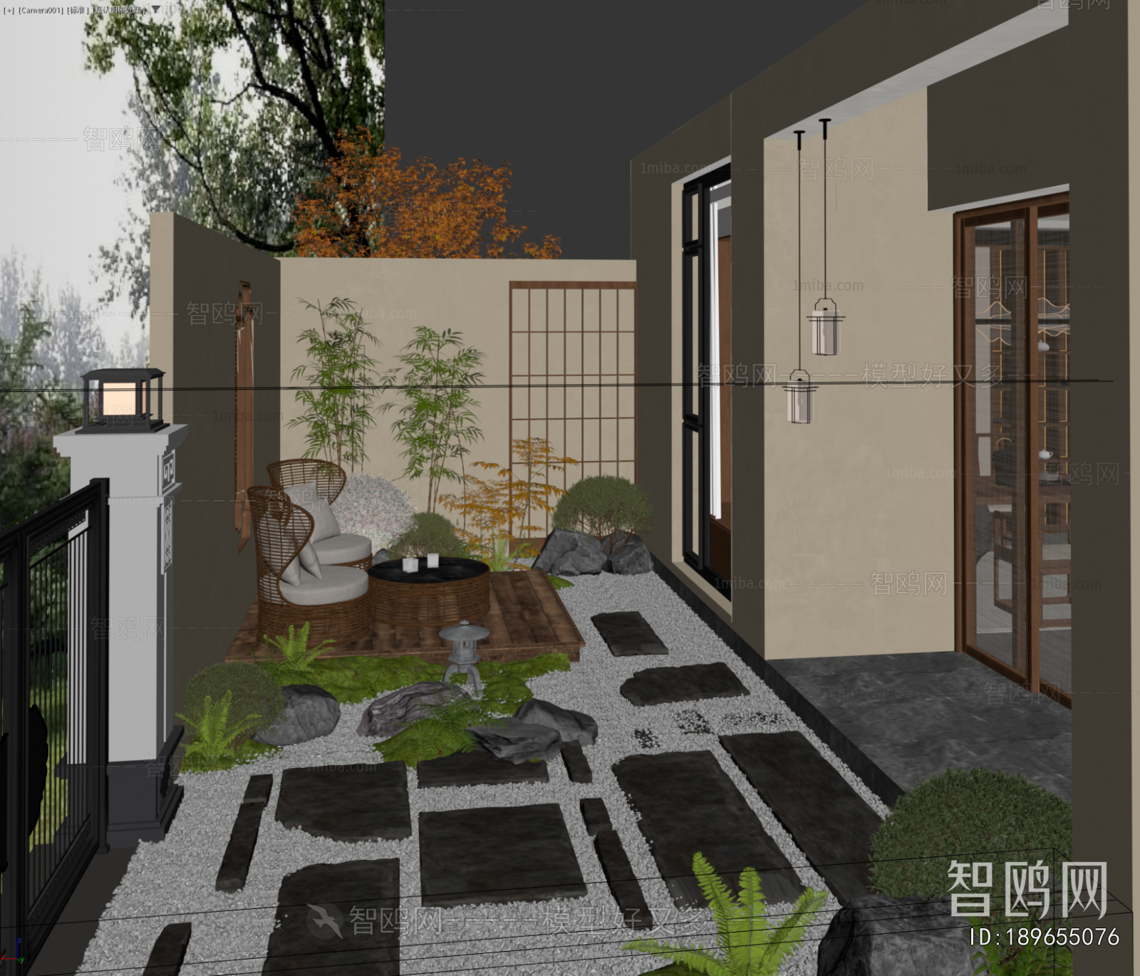 New Chinese Style Courtyard/landscape