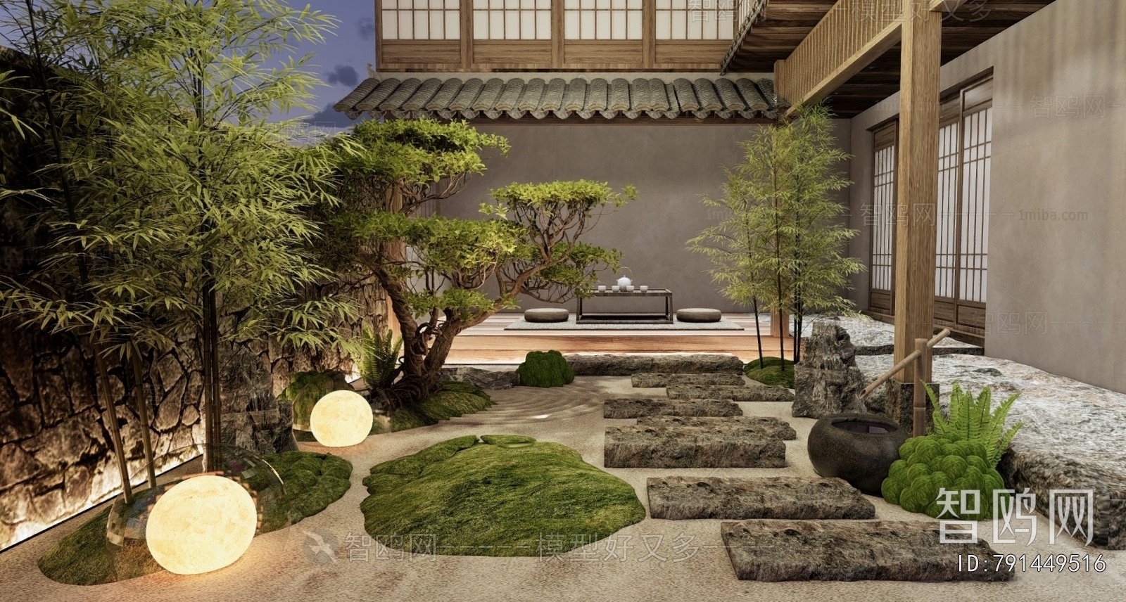 Japanese Style Courtyard/landscape