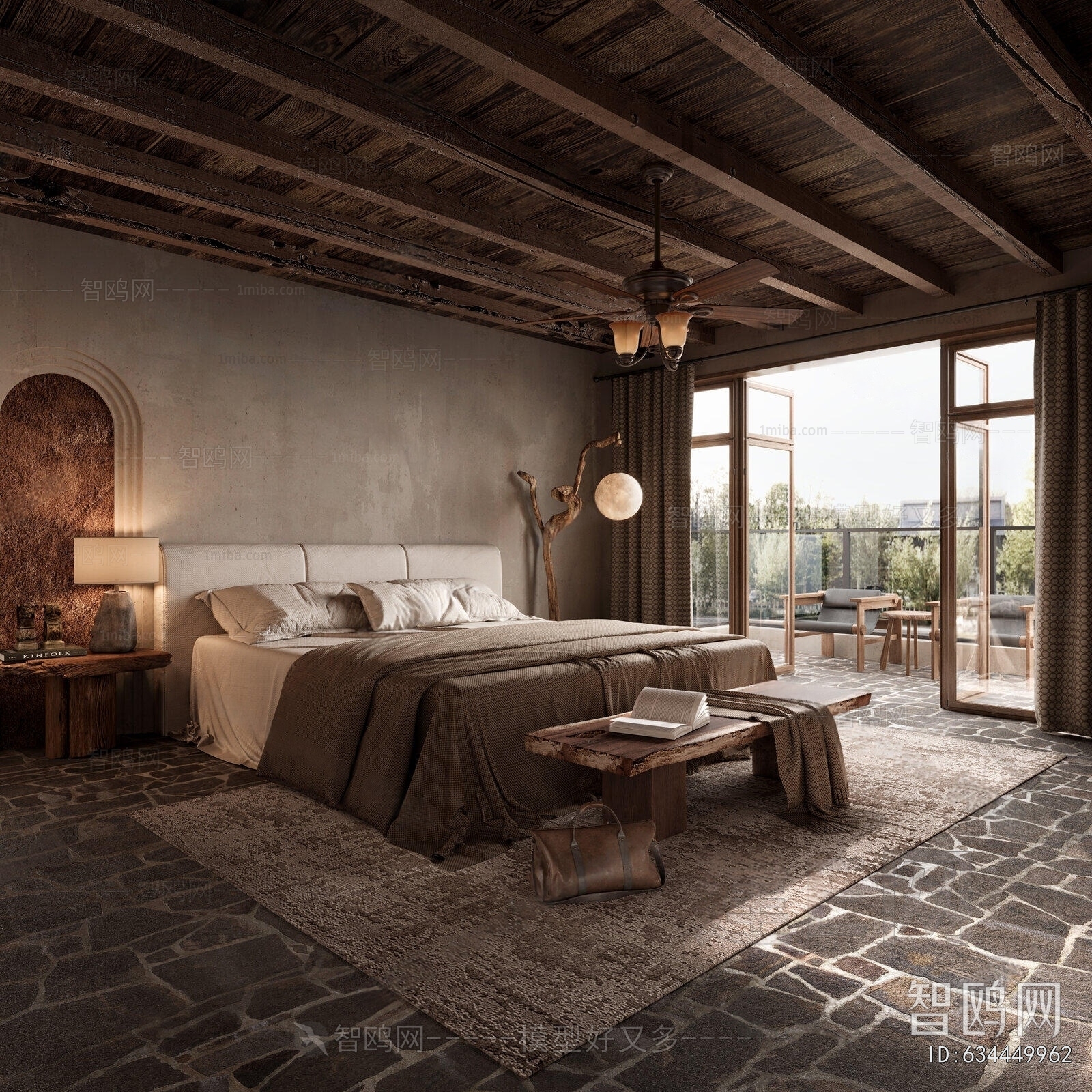 Wabi-sabi Style Bedroom