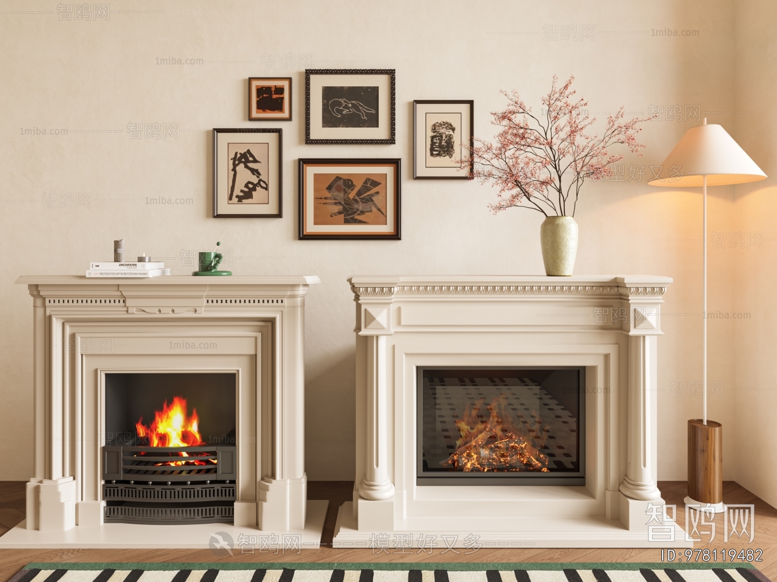 French Style Fireplace