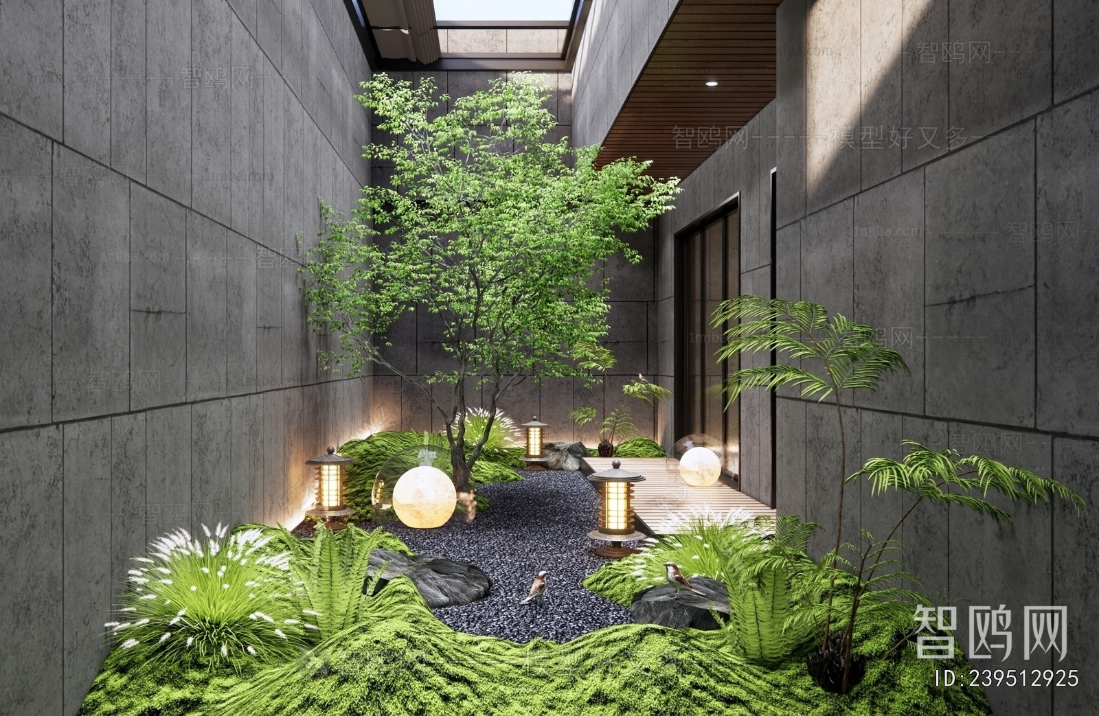 Modern Courtyard/landscape