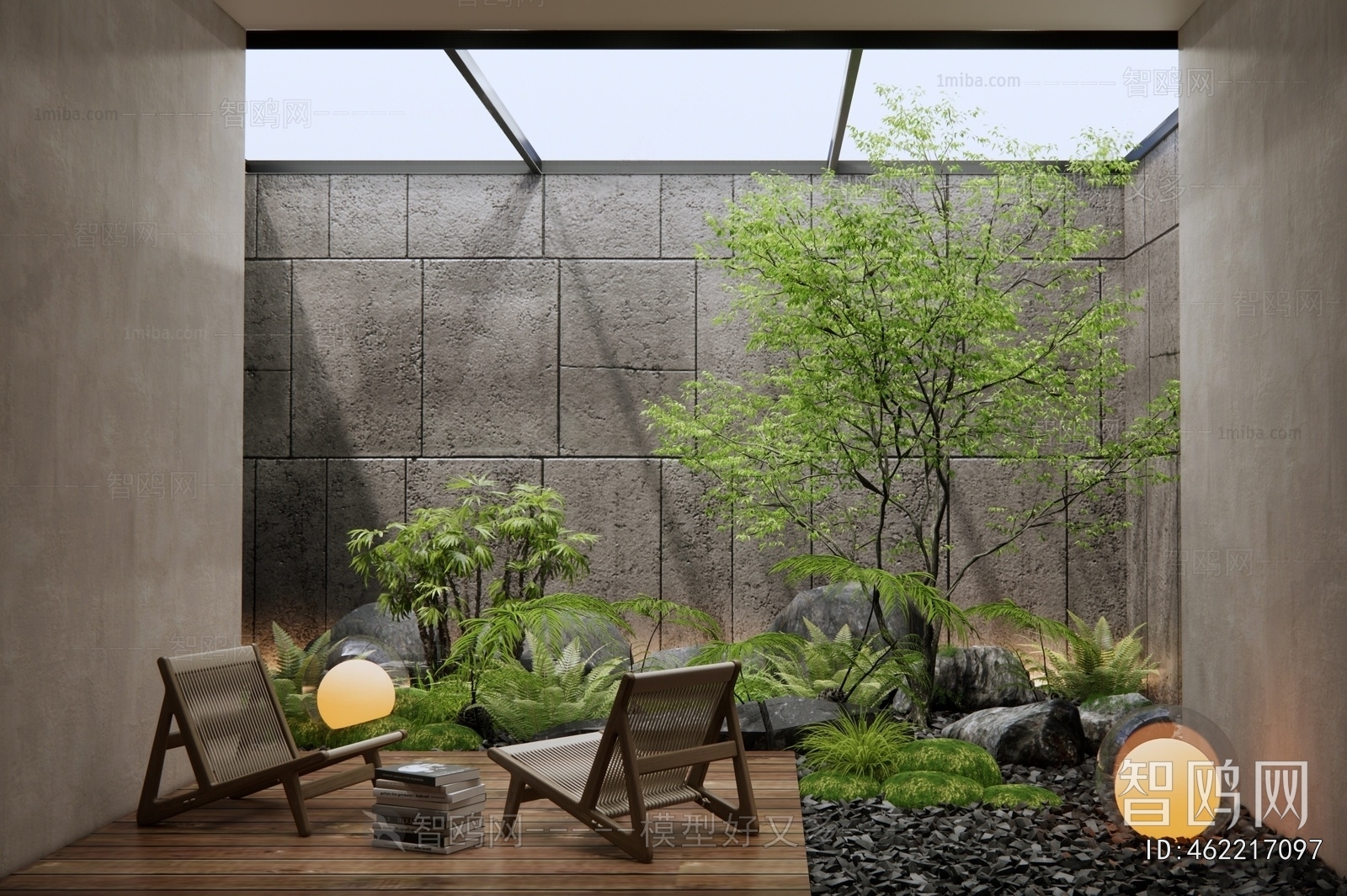 Modern Courtyard/landscape