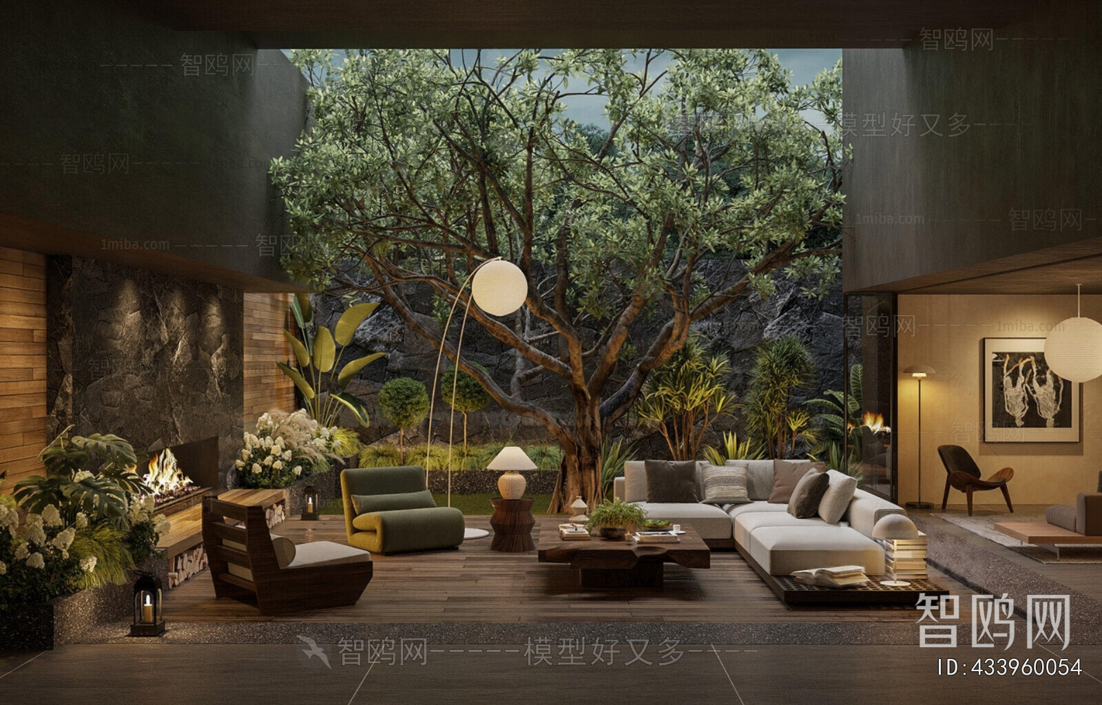 Modern Courtyard/landscape