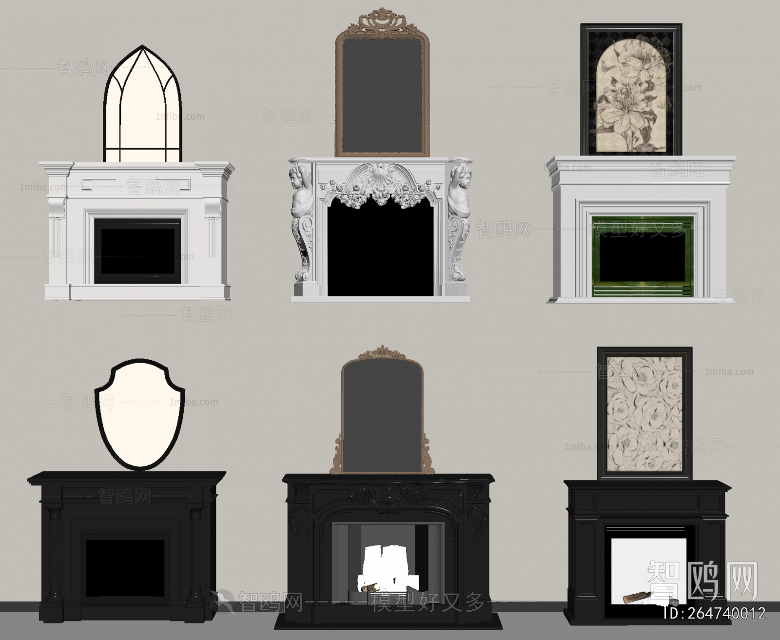 French Style Fireplace