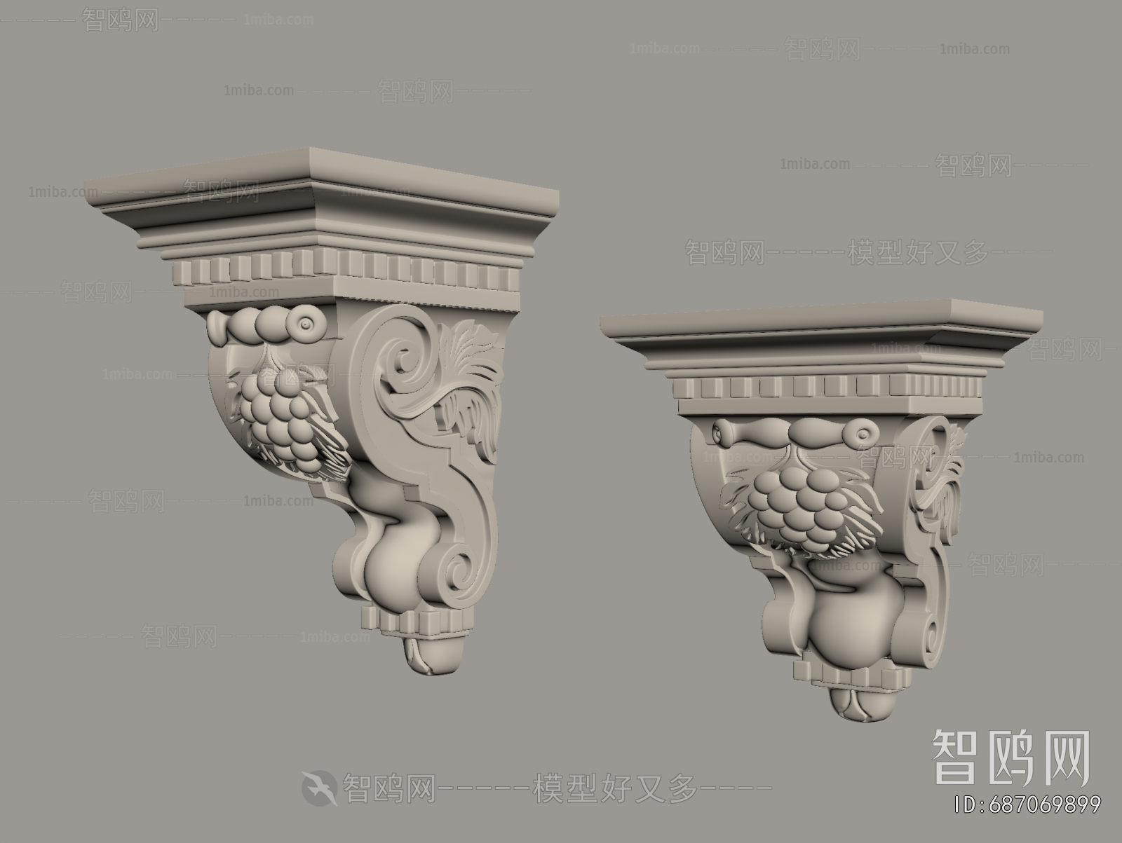 French Style Roman Pillar