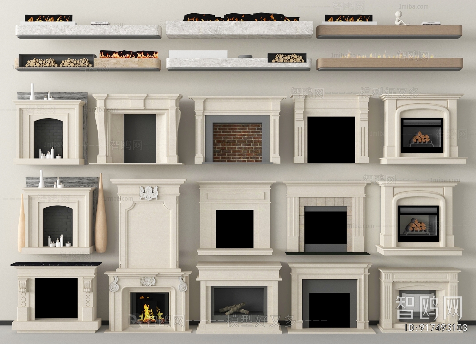 European Style Fireplace