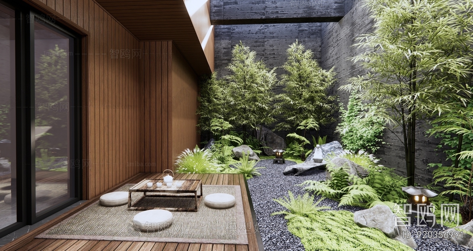 New Chinese Style Courtyard/landscape