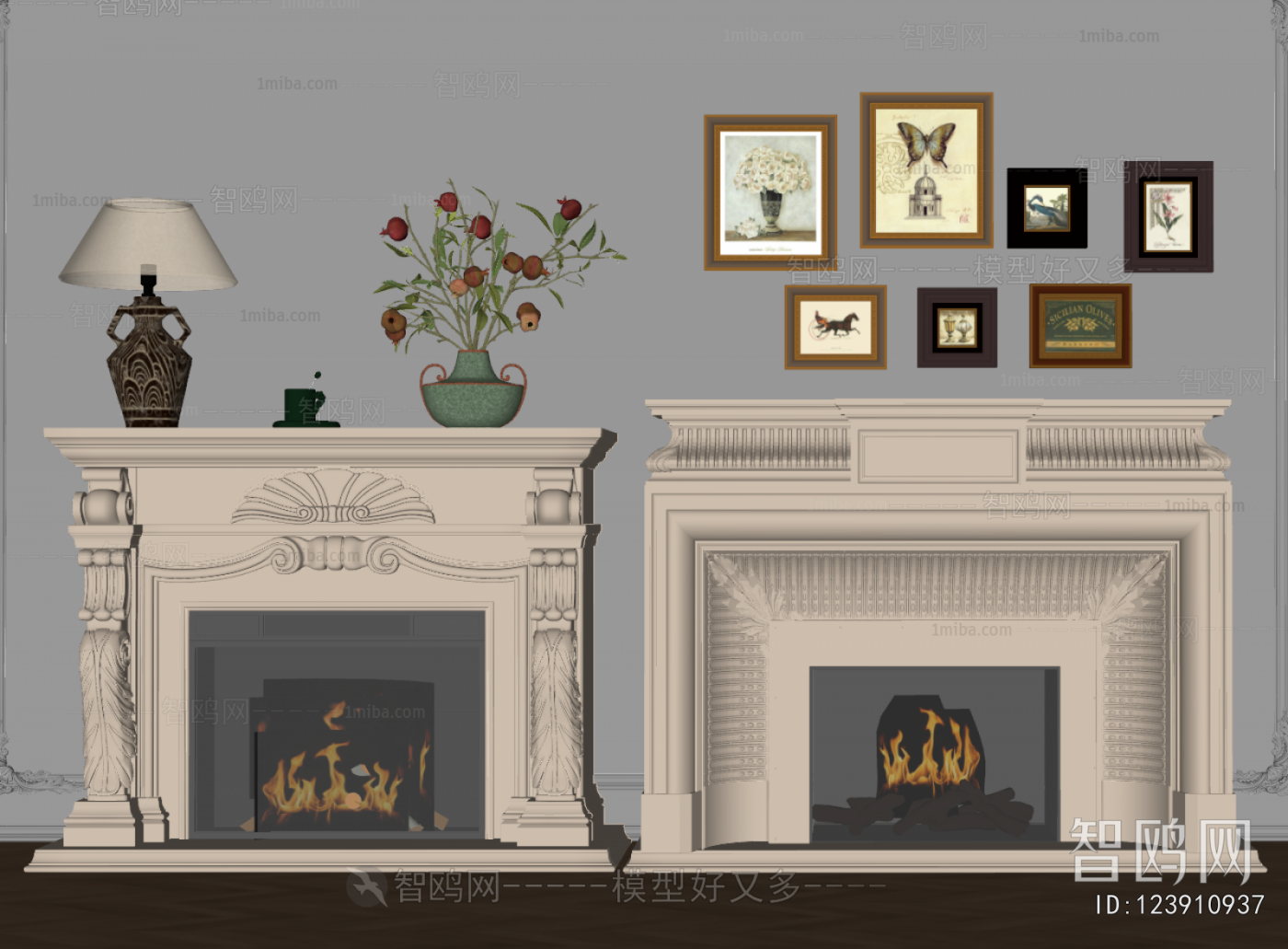 French Style Fireplace