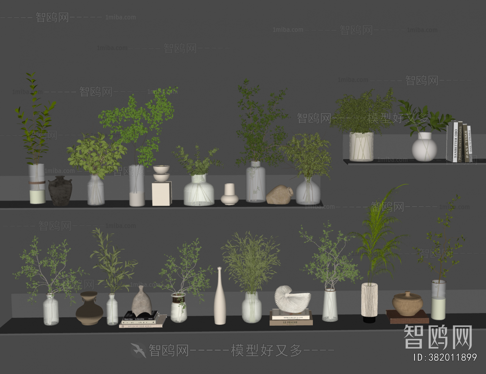 Modern Aquatic Green Plant