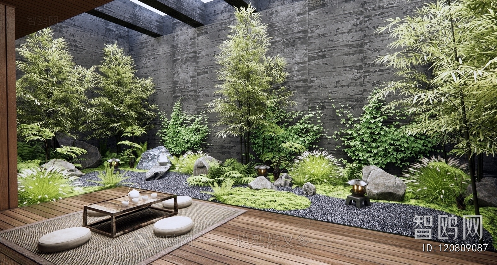 New Chinese Style Courtyard/landscape