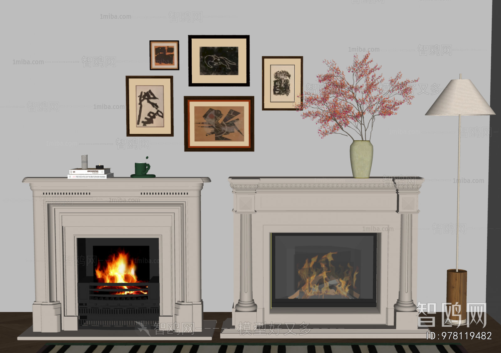 French Style Fireplace