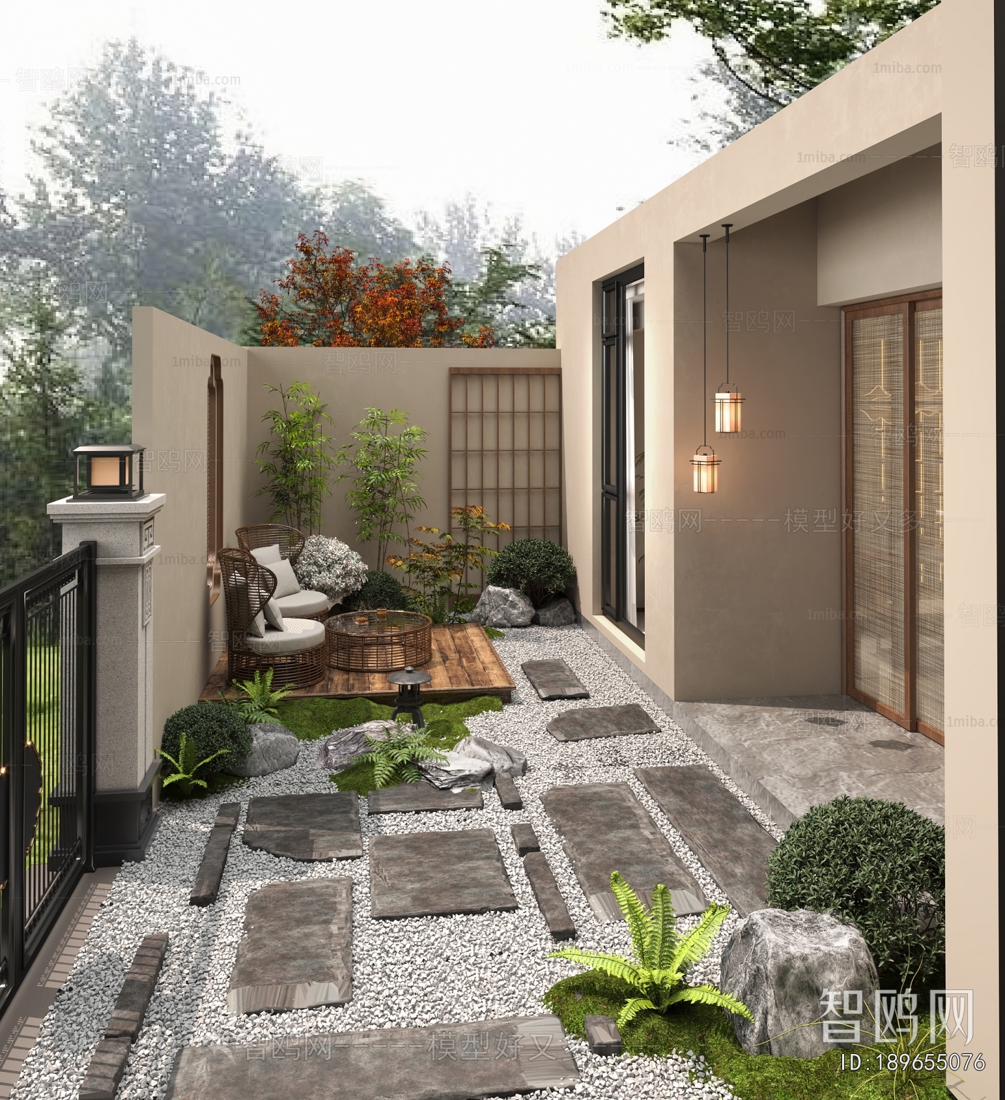New Chinese Style Courtyard/landscape