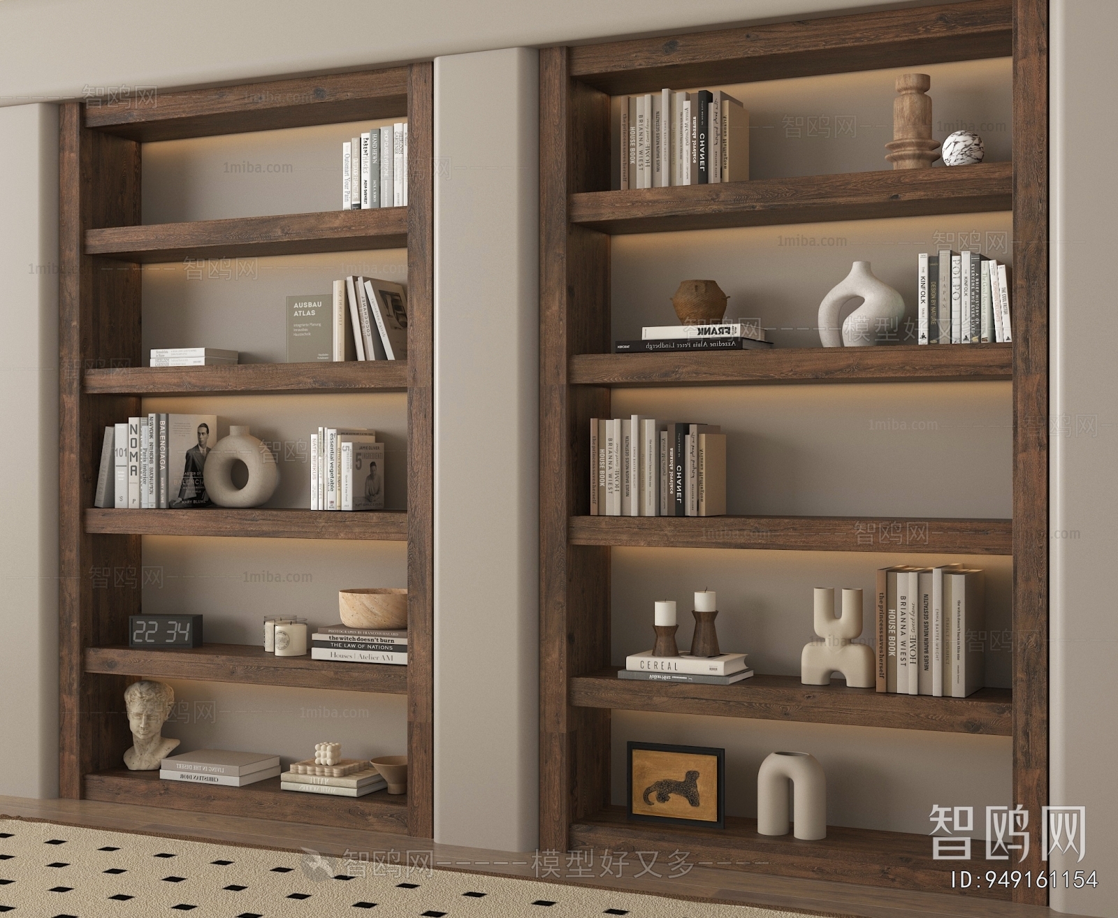 Wabi-sabi Style Bookshelf