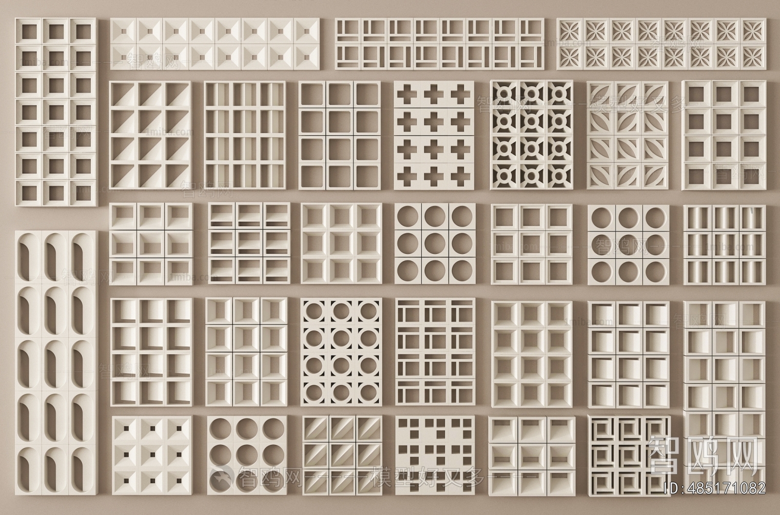 Modern Cement Brick Screen Partition